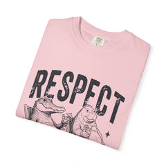 Alligator and Manatee Respect the Locals T-Shirt — Vintage Beach Vibes Graphic Tee