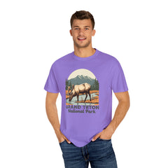 Grand Teton National Park Graphic, Comfort Colors Soft Relaxed Fit Unisex Garment-Dyed T-shirt