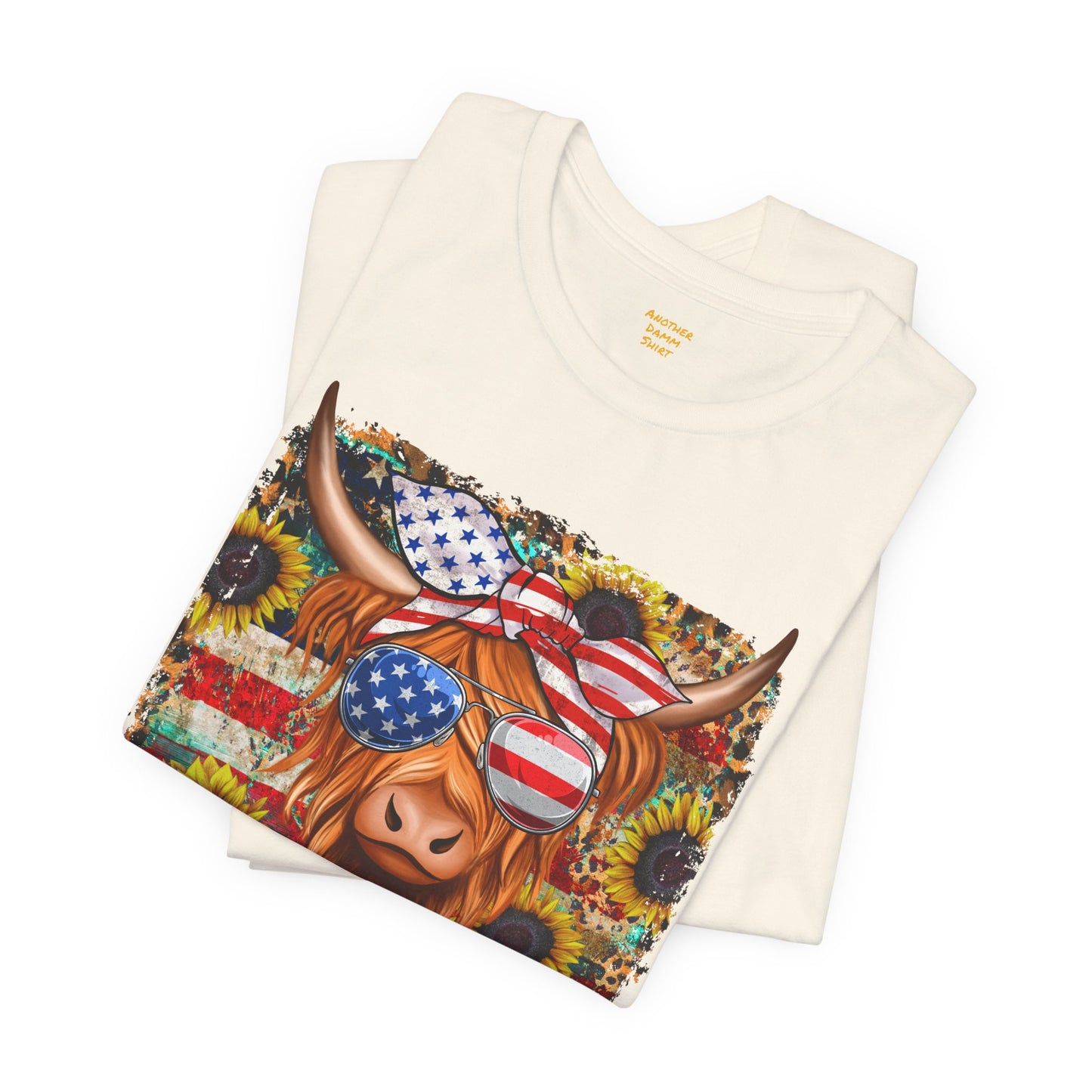 Patriotic Heifer Cow Unisex Jersey Short Sleeve Tee