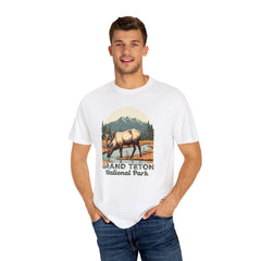 Grand Teton National Park Graphic, Comfort Colors Soft Relaxed Fit Unisex Garment-Dyed T-shirt