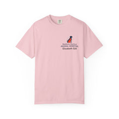 Elizabeth Gill  Front Logo Back Graphic Baldwin Harbor Animal Hospital "Who Let the Dogs Out?" Tee