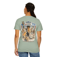 Back Graphic "Who Let the Cats Out?" Baldwin Harbor Animal Hospital Cute Vet Clinic T Shirt