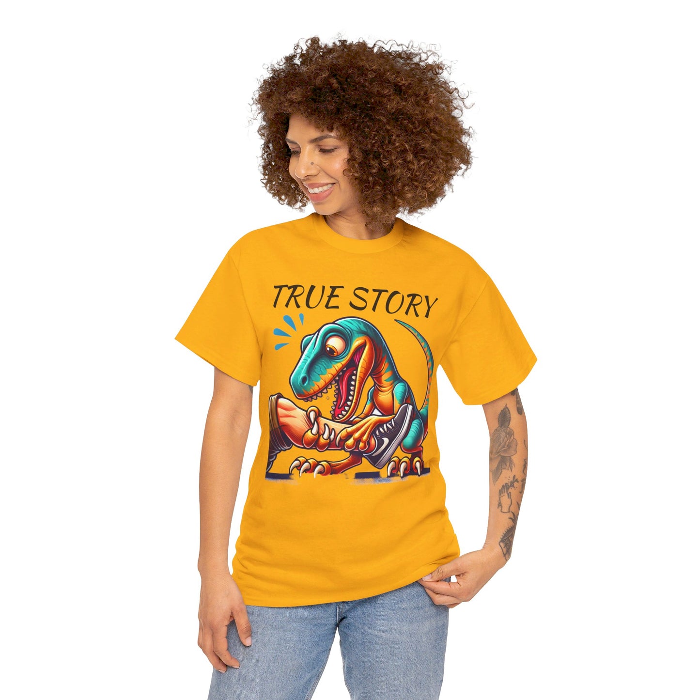 True Story Amputee Dinosaur Humor - Unisex Garment-Dyed T-shirt