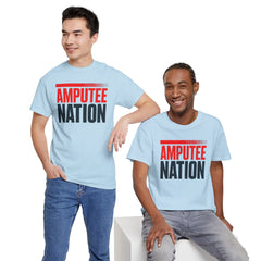 Amputee Nation Unisex Heavy Cotton Tee, Support Shirt, Gift for Amputees, Awareness Apparel, Casual Comfort Wear