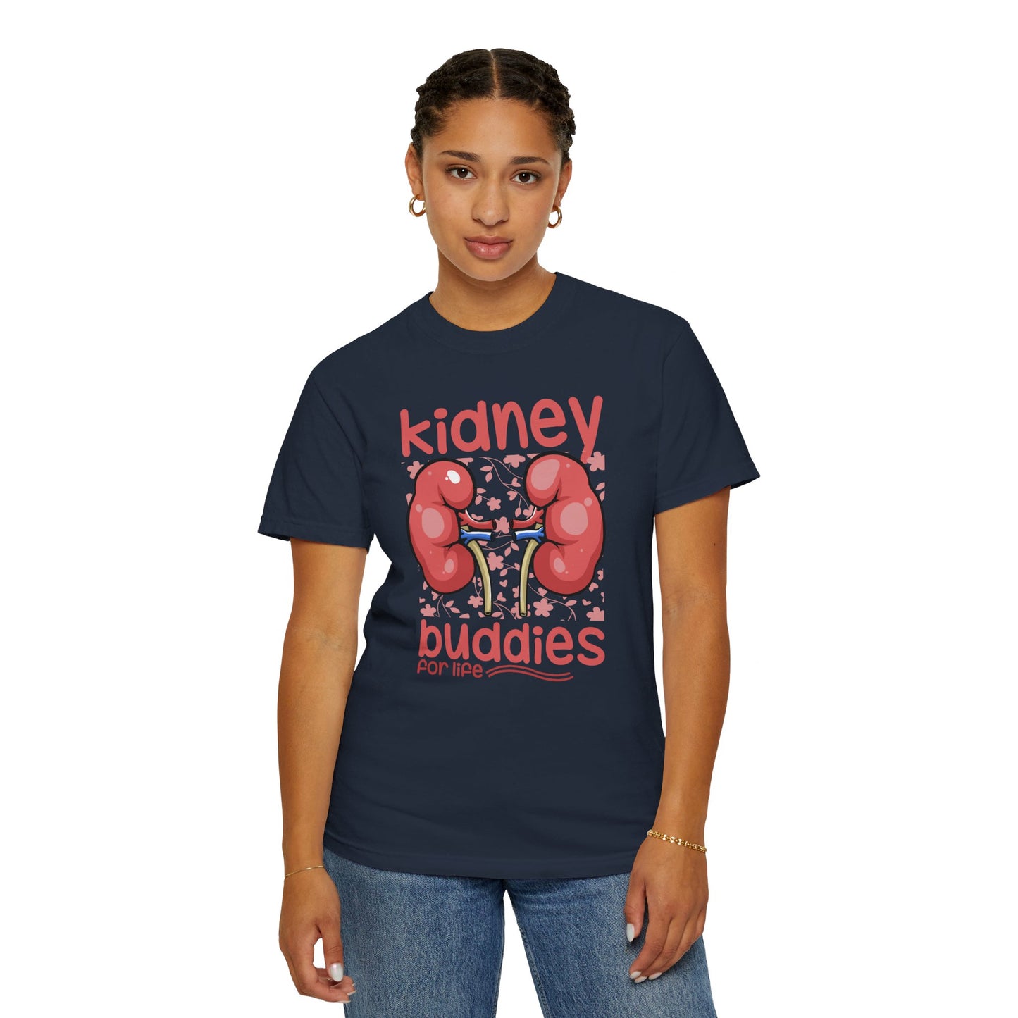 Kidney Buddies For Life, Graphic Unisex Garment-Dyed T-shirt