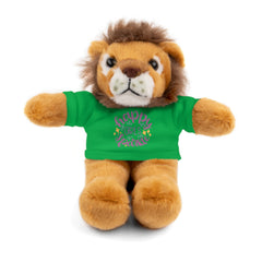 Stuffed Animals with T Shirt, Girl Quote, Support Wildlife, Happy Girls Sparkle, gift for her, Birthday Gift, Everyday gift, animal lover gift, nature lover gift