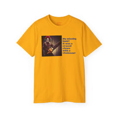 My Missing Limb? It Was A Crazed Clown With A Chainsaw! - Unisex T Shirt | Amputee Humor, Limb Awareness, Prosthetic Apparel, Amputee Gift