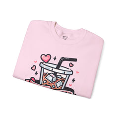 Woman's Ice Coffee Is My Love Language Valentine - Unisex Heavy Blend™ Crewneck Sweatshirt