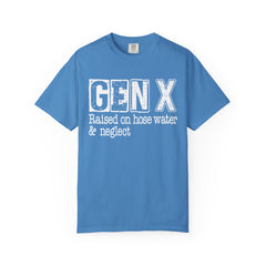 Raised on Hose Water and Neglect — Retro Graphic T-Shirt (Vintage Gift for Gen X)