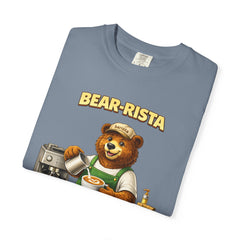 Bear‑Rista Coffee T‑Shirt — Cute Barista Bear Graphic Tee