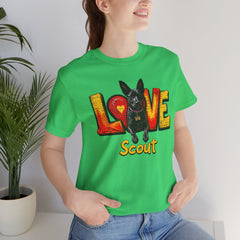 Personalized Love Your Dog T-Shirt — Designed with your dogs name and picture Graphic Tee