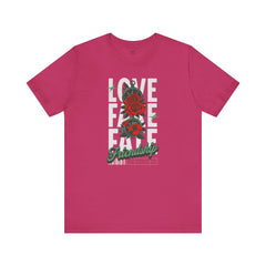 Positive Vibes Love Friendship Unisex Tee - LOVE FAKE FATE