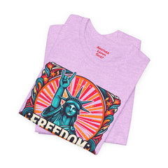 July 4th Statue Of Liberty Freedom - Graphic Unisex Short Sleeve Tee