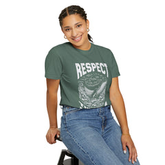 Respect the Locals Whale T-Shirt — Marine Conservation Graphic