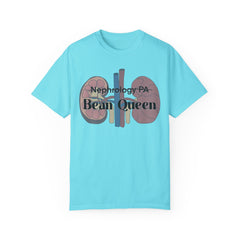 Nephrology Physician Assistant Bean Queen, Graphic Unisex Garment-Dyed T-shirt
