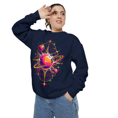 Cosmic Orbit Sweatshirt — Neon Planet Graphic Pullover