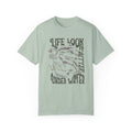 Whales, Life Look Better Under Water -  Graphic Unisex Garment-Dyed T-shirt