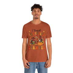 I Teach The Cutest Turkeys Teacher Appreciation T-Shirt