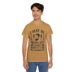Humorous Barber Tee, Funny Barber Gifts, Unisex Cotton Shirt, Barber Appreciation, Father's Day Gift Tee, Hair Stylist T-Shirt