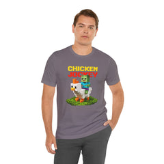 Video Game Chicken Jockey Tee - Unisex Short Sleeve T-Shirt