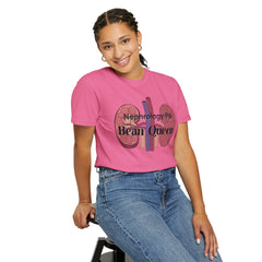 Nephrology Physician Assistant Bean Queen, Graphic Unisex Garment-Dyed T-shirt