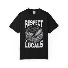 Respect the Locals Whale T-Shirt — Marine Conservation Graphic