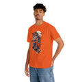 Trick or Treat Skateboarding Wolf! Graphic Unisex Heavy Cotton Tee