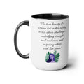 The true beauty of a woman lies in her ability to rise above, Quote Mug, 15oz ceramic mug, gift for her, gift for daughterr, gift for Mom