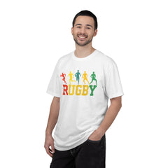 Rugby Players Rainbow Graphic T-Shirt