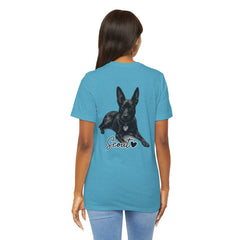 Dog Mom T-Shirt — Personalized Your Dog Image  Tee (Custom Name)