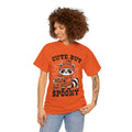 Cute But Spooky Halloween Raccoon! Graphic Unisex Heavy Cotton Tee