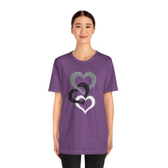 Triple Heart Design Tee