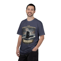 USS George Washington SSBN 598 Submarine T-Shirt with a quote from its namesake