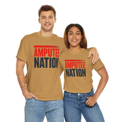 Amputee Nation Unisex Heavy Cotton Tee, Support Shirt, Gift for Amputees, Awareness Apparel, Casual Comfort Wear