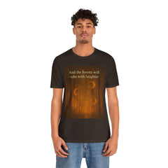 Forest Echoes Short Sleeve Tee - Get The Led Out, Zeppelin Inspirational Nature Design