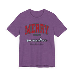 Big MERRY CHRISTMAS Submarine Brotherhood -Unisex Jersey Short Sleeve Tee