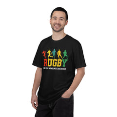 Rugby Players Rainbow Graphic T-Shirt