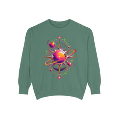 Cosmic Orbit Sweatshirt — Neon Planet Graphic Pullover