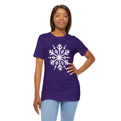 Let It Snow Galaxy Snowflake T-Shirt — Christmas Winter Starburst Tee