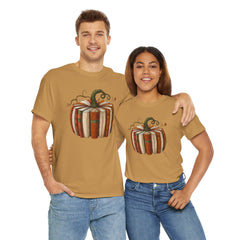 Autumn-Themed Pumpkin Book Tee, Cozy Fall Shirt, Halloween Apparel, Literary Gift, Unisex Comfortable T-Shirt