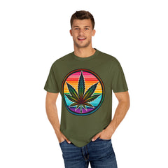 MARIJUANA LEAF TShirt, Vintage Style tee, Leaf Graphic Tee, Weed Lover, Smoke Cannabis tee, Relaxed Fit tee, Stoner Lifestyle, Retro Style