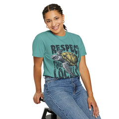 Respect the Locals T-Shirt — Sea Turtle Conservation Graphic Tee
