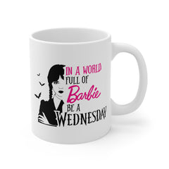 Wednesday Addams - Ceramic Mugs (11oz\15oz\20oz) | Pop Culture | Addams Family | Barbie | Gift For Her | Gothic Style Mug | Creepy Comedy