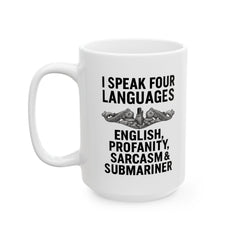 Submarine Enlisted Language Lover Ceramic Mug | Navy Submarine Coffee Cup