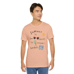 Summer Is — Graphic Tee (Sunglasses, Ice Cream & Sandals)
