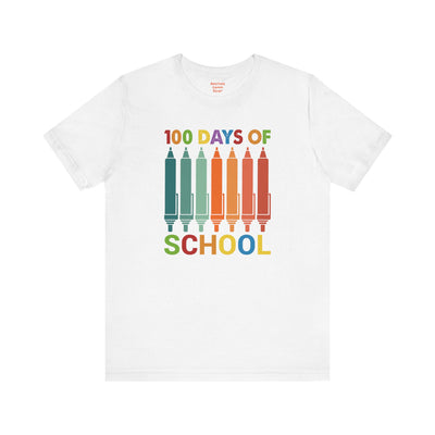 100 DAYS OF SCHOOL - Unisex Jersey Short Sleeve Tee | Elementary School Holiday, Gift For Her, Gift For Him, Teacher Shirt, Classroom Shirt