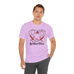 Phlebotomist Heart Butterflies Tee