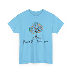 EACH DOT MATTERS Tree Unisex Heavy Cotton Tee / International Dot Day / Happy Dot Day / Teachers / Children / Elementary School
