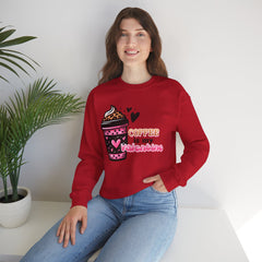 Woman's Coffee Is My Valentine - Unisex Heavy Blend™ Crewneck Sweatshirt