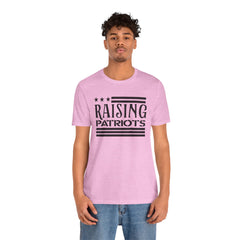 Raising Patriots Tee – Americana Stars & Stripes Family Pride T-Shirt